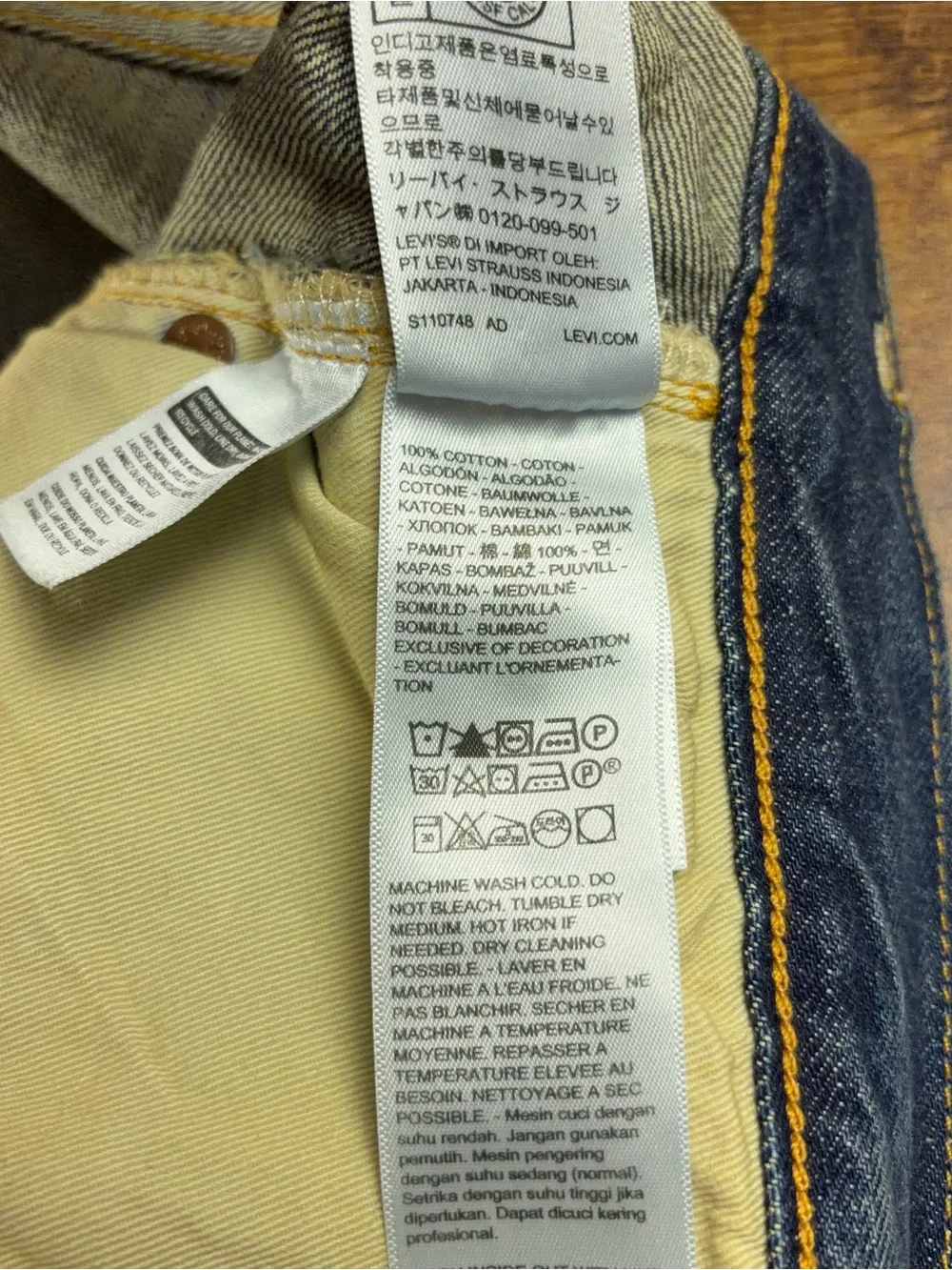 Levis Vintage Clothing LVC 1947 501 XX Selvedge Jeans Mens Size 32x32 Made Japan